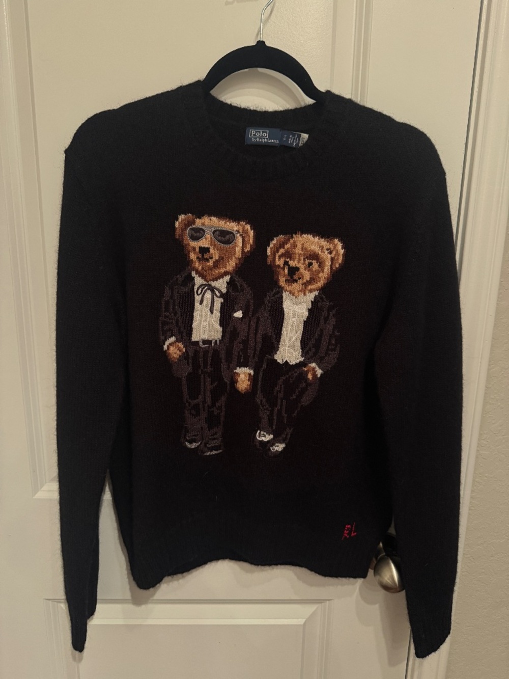 Polo Ralph Lauren Black Ralph & Ricky Special Edition Bear Sweater Jumper S
